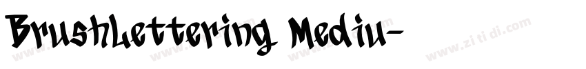 BrushLettering Mediu字体转换